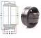 Selbst geschmiertes radiale sphärische Gleitlager GE4E GE6E GE8E GE10E GE12E